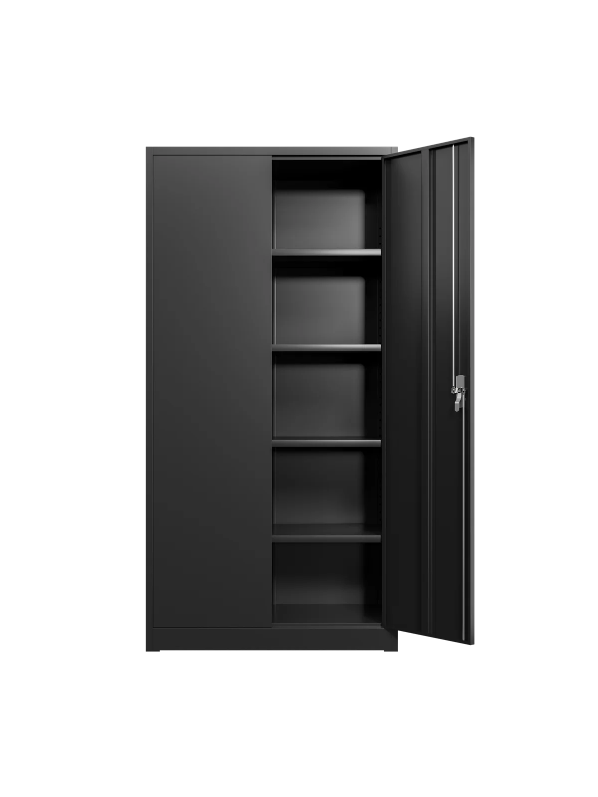Metal Garage Storage Cabinet with 4 Shelves and Locking Doors O1885