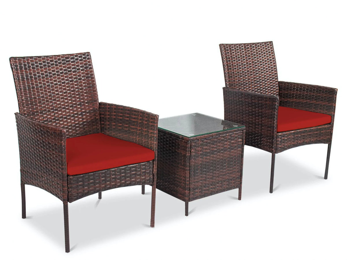 3 Piece Rattan Outdoor Furniture Set L2664
