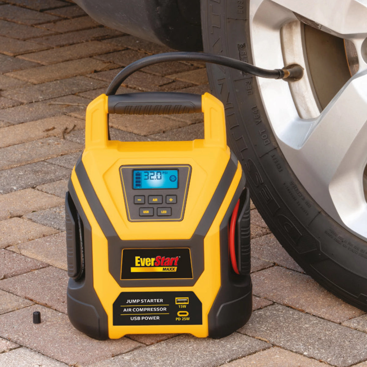 1600 Amp Lithium Jump Starter with Air Compressor K124