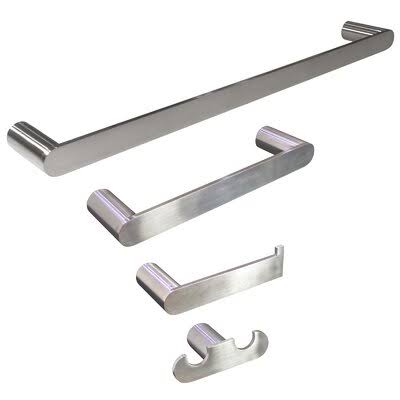 4 Piece Brushed Nickel Bathroom Hardware Set G219