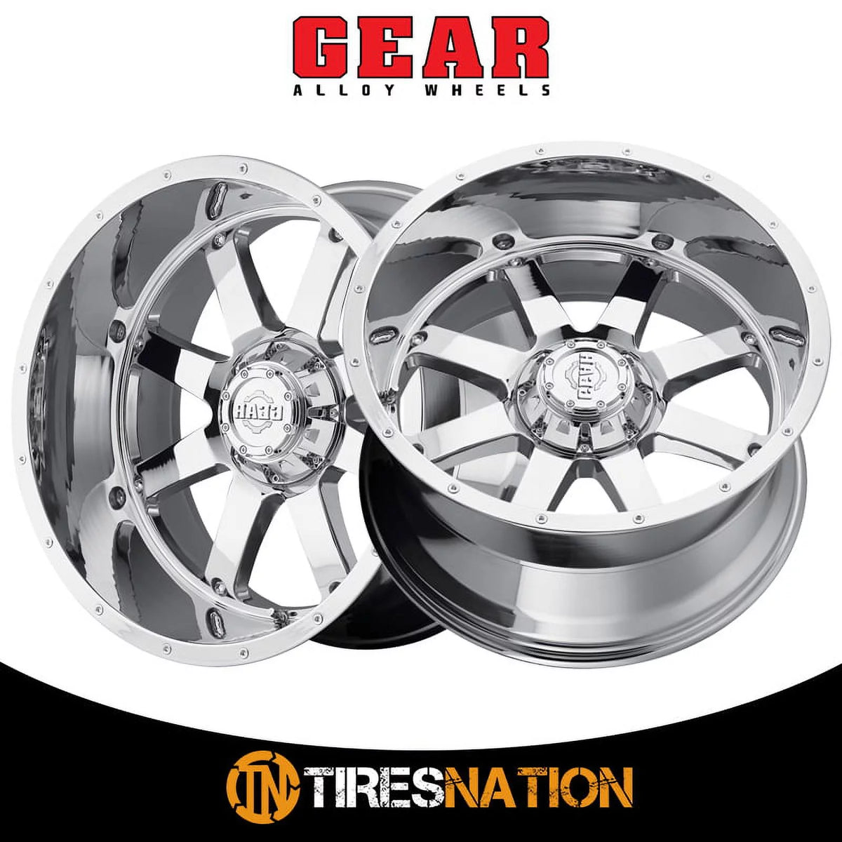 20x12 8x165.1 -44et Chrome Plated Wheel A57835