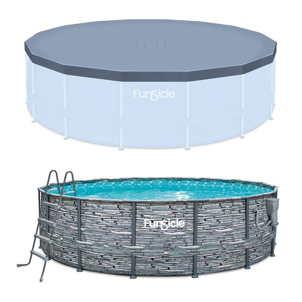 16' x 48" Round Frame Pool with Debris Cover E270577