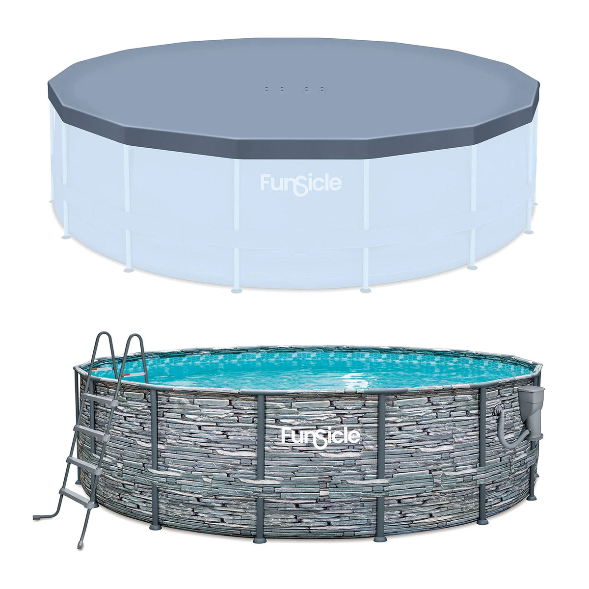 16' x 48" Round Frame Pool with Debris Cover E270577