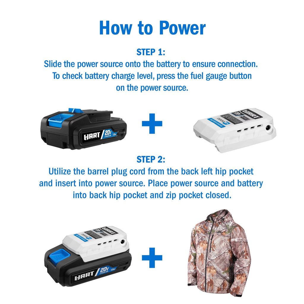 20-Volt Heated Jacket Kit Camouflage Medium J396696