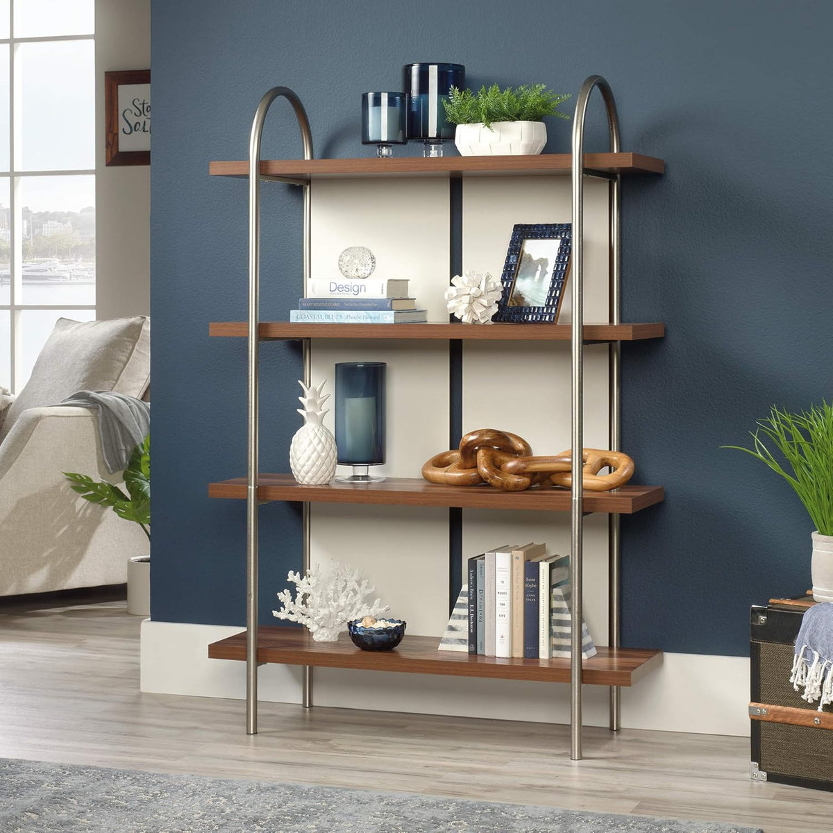 Blaze Acacia Finish Bookcase V4239