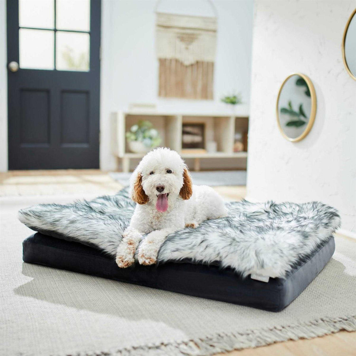 Plush Orthopedic Pillowtop Dog Bed with Removable Cover W116309