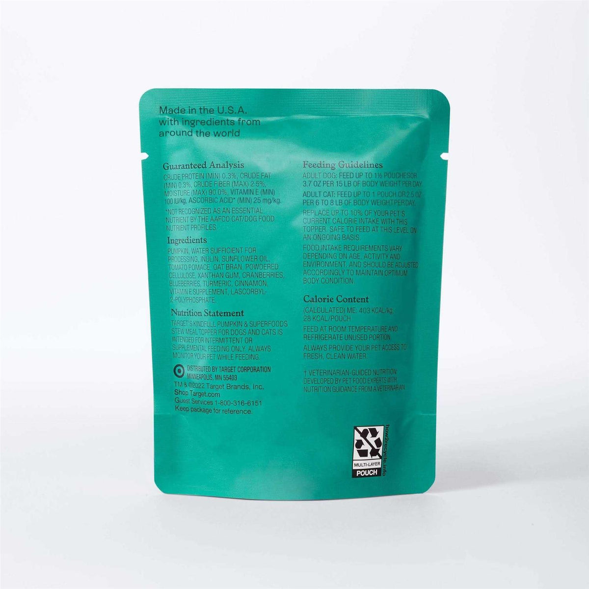 Pumpkin & Superfood Puree Dog Treat K963