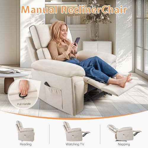 Oversized Power Lift Recliner Chair with Side Pocket U33378