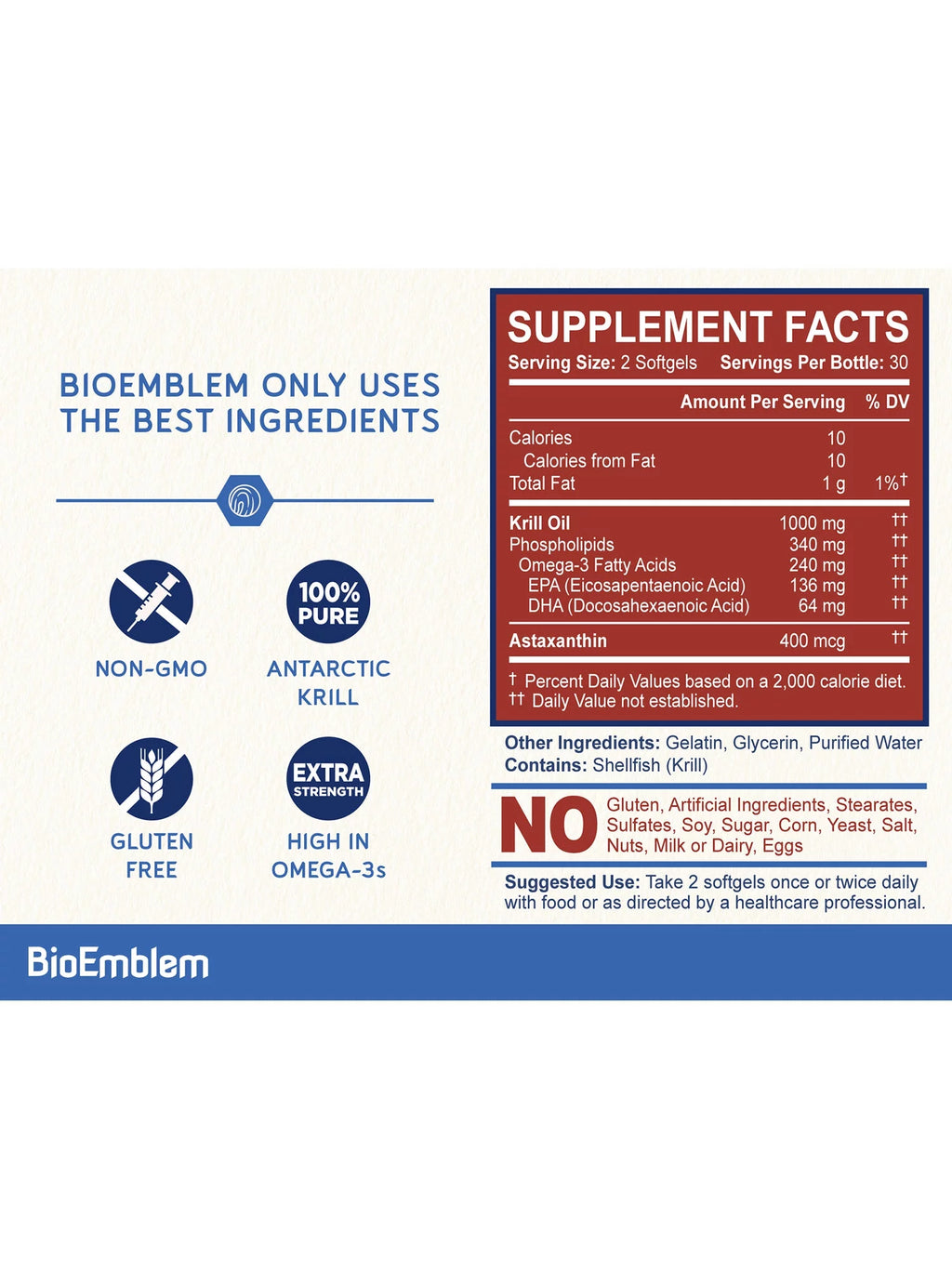 Triple Magnesium Glycinate, Malate, Citrate and Antarctic Krill Oil Z28795
