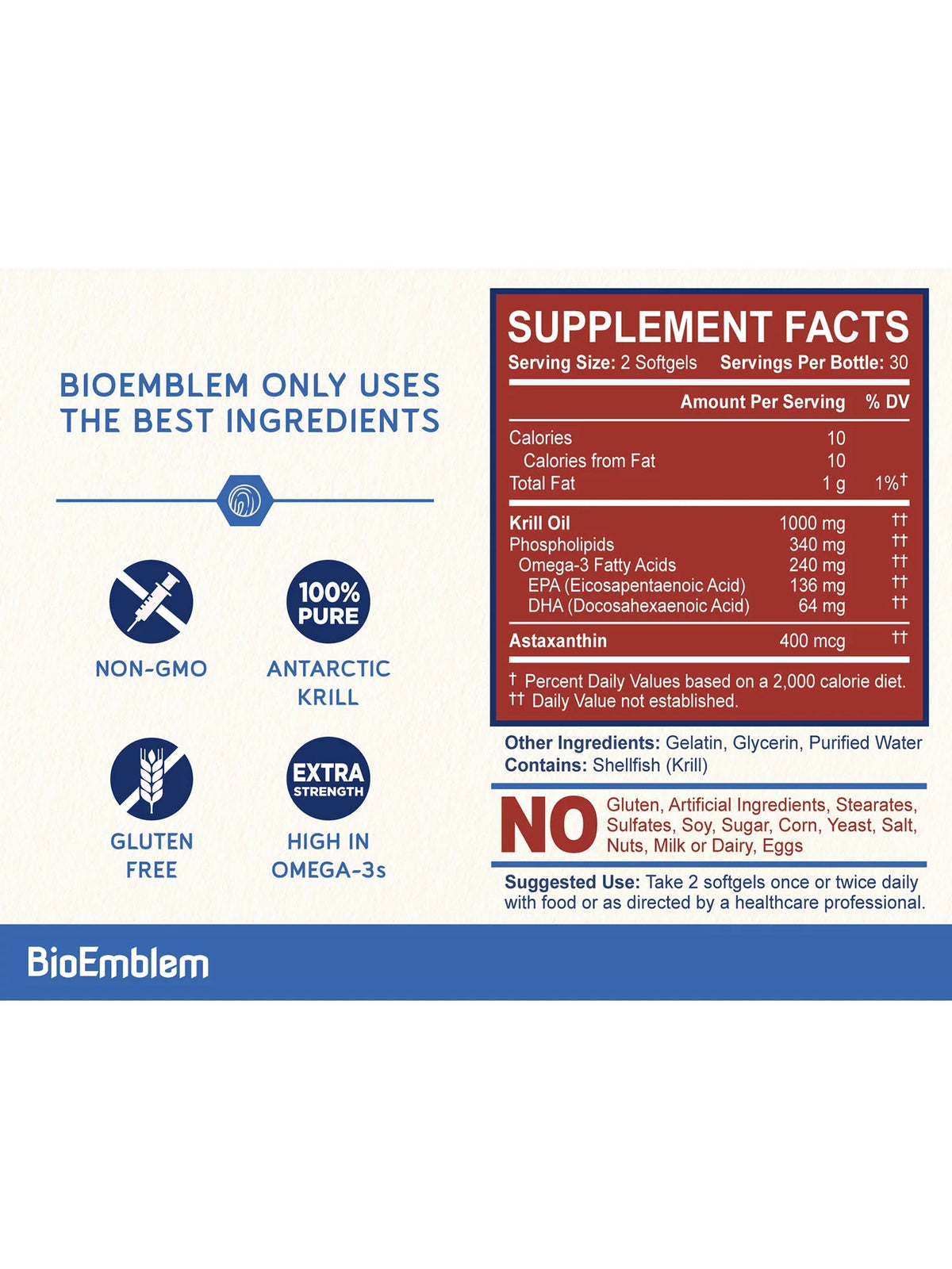 Triple Magnesium Glycinate, Malate, Citrate and Antarctic Krill Oil Z28795