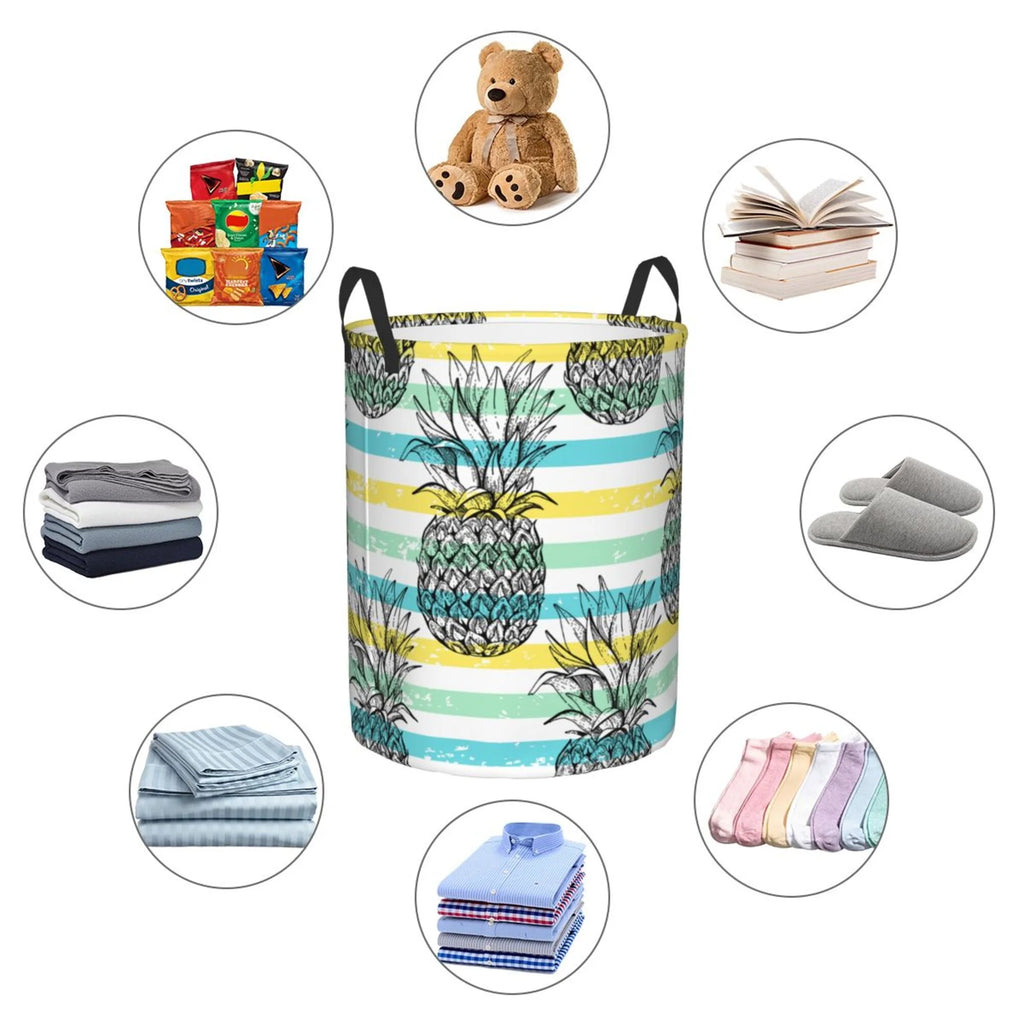 Waterproof Collapsible Large Laundry Baskets with Handles E4684