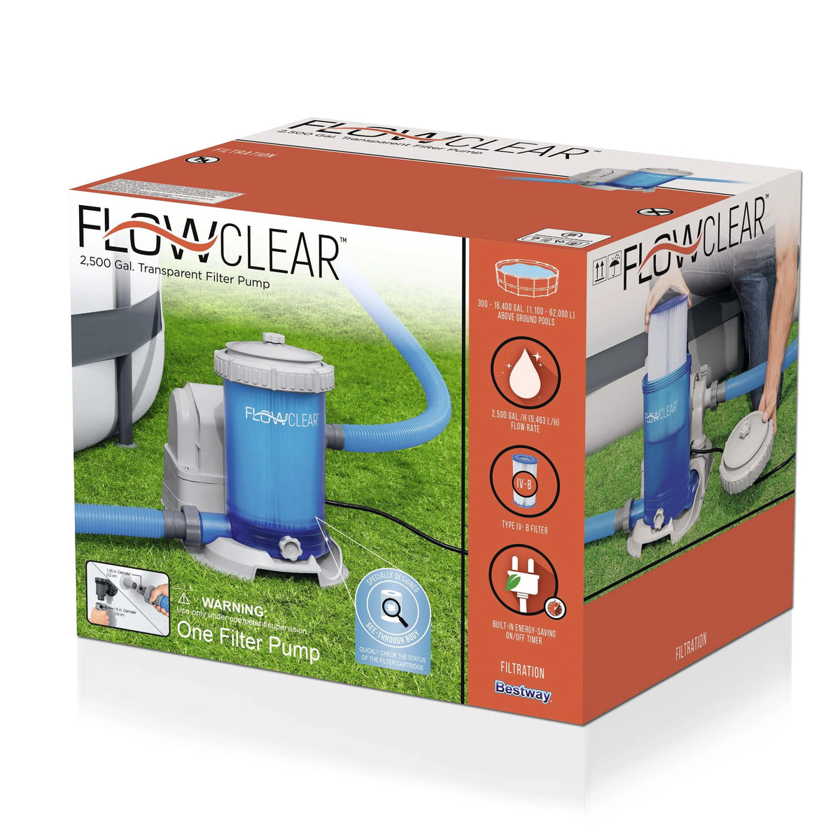 Transparent Filter Pump E739