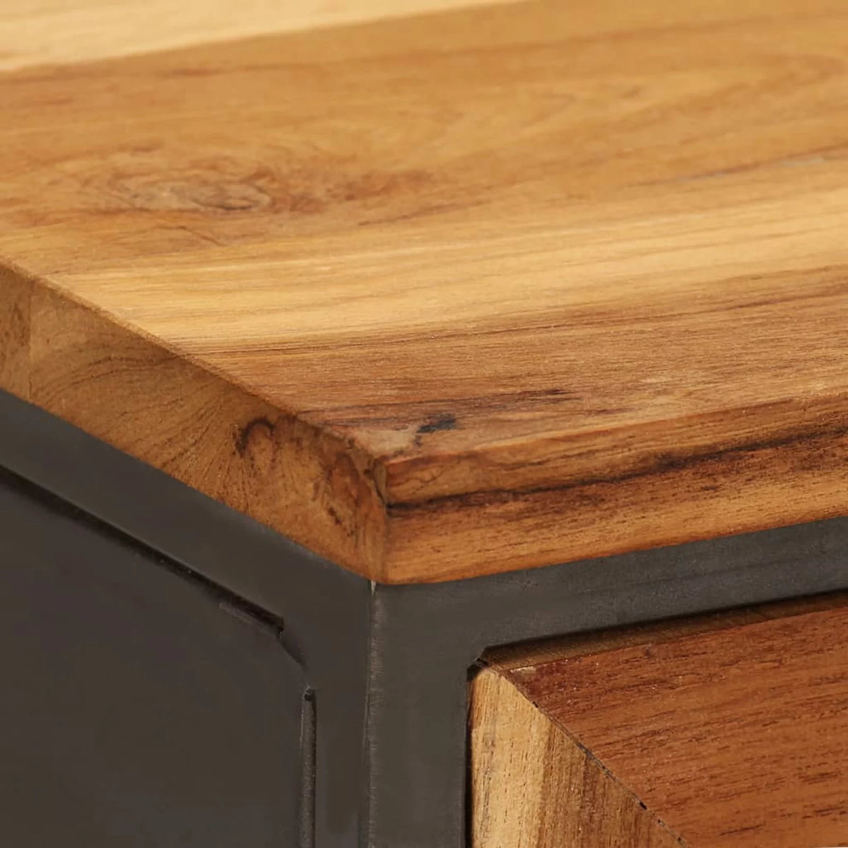 Recycled Teak and Steel Sideboard H940741