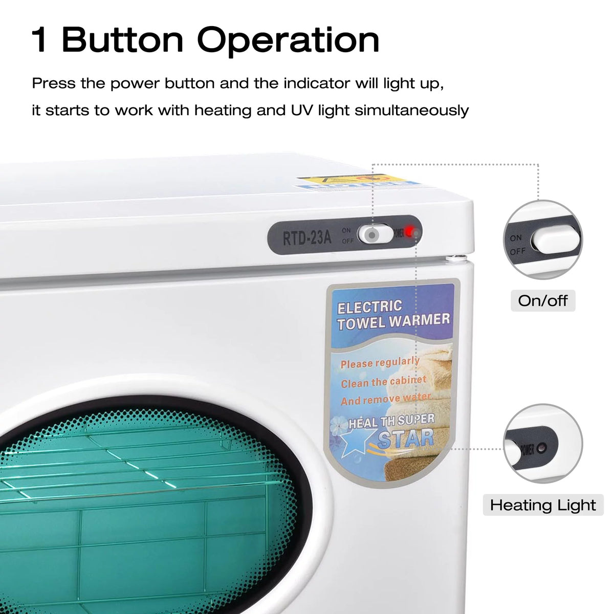 26L 2in1 Towels Warmer Hot Cabinet T920