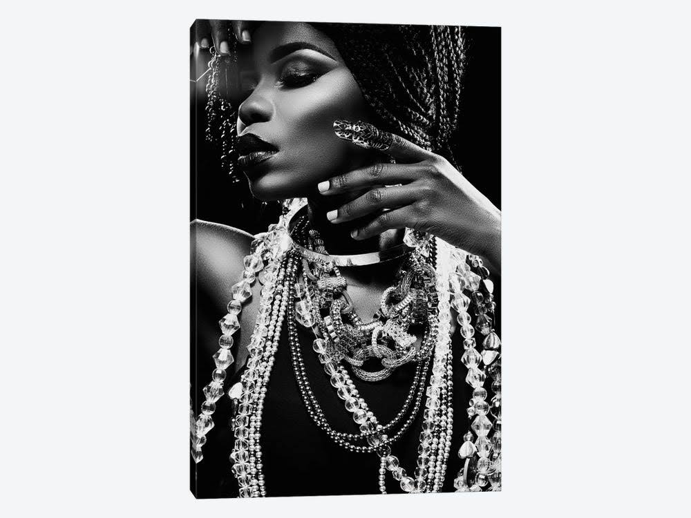 Canvas Wall Decor Prints - Glitter Female Portraits Art H888