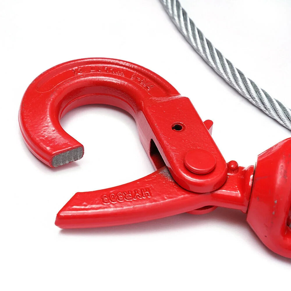 3/8" x 100" Wire Rope Steel Winch Cable with Swivel Hook H318