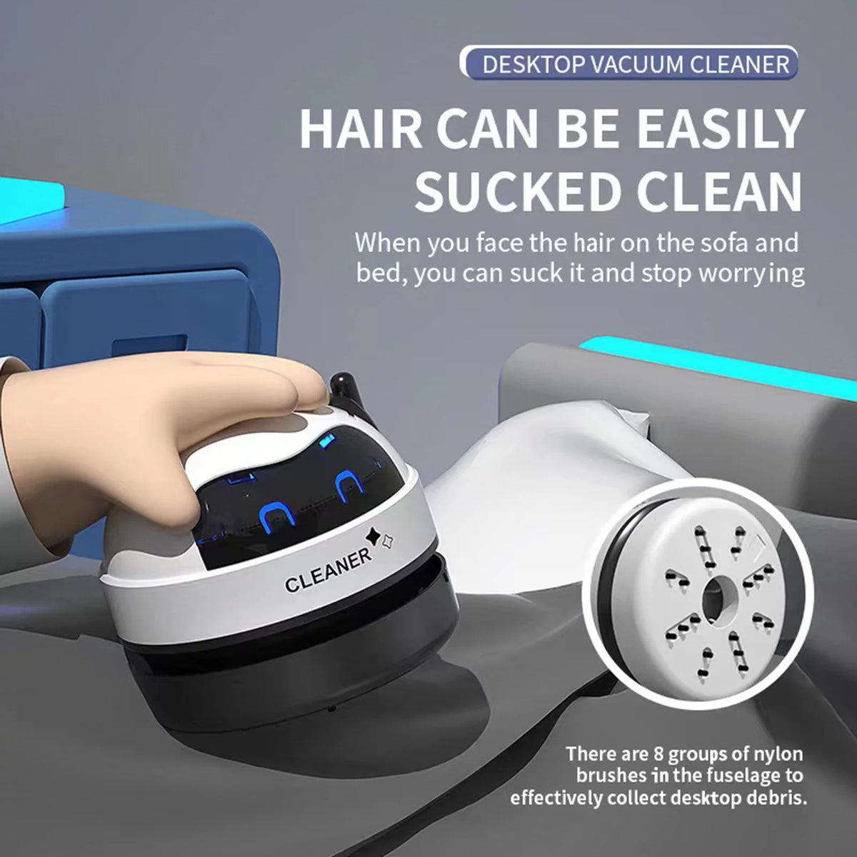Mini Desktop Vacuum Cleaner L8613
