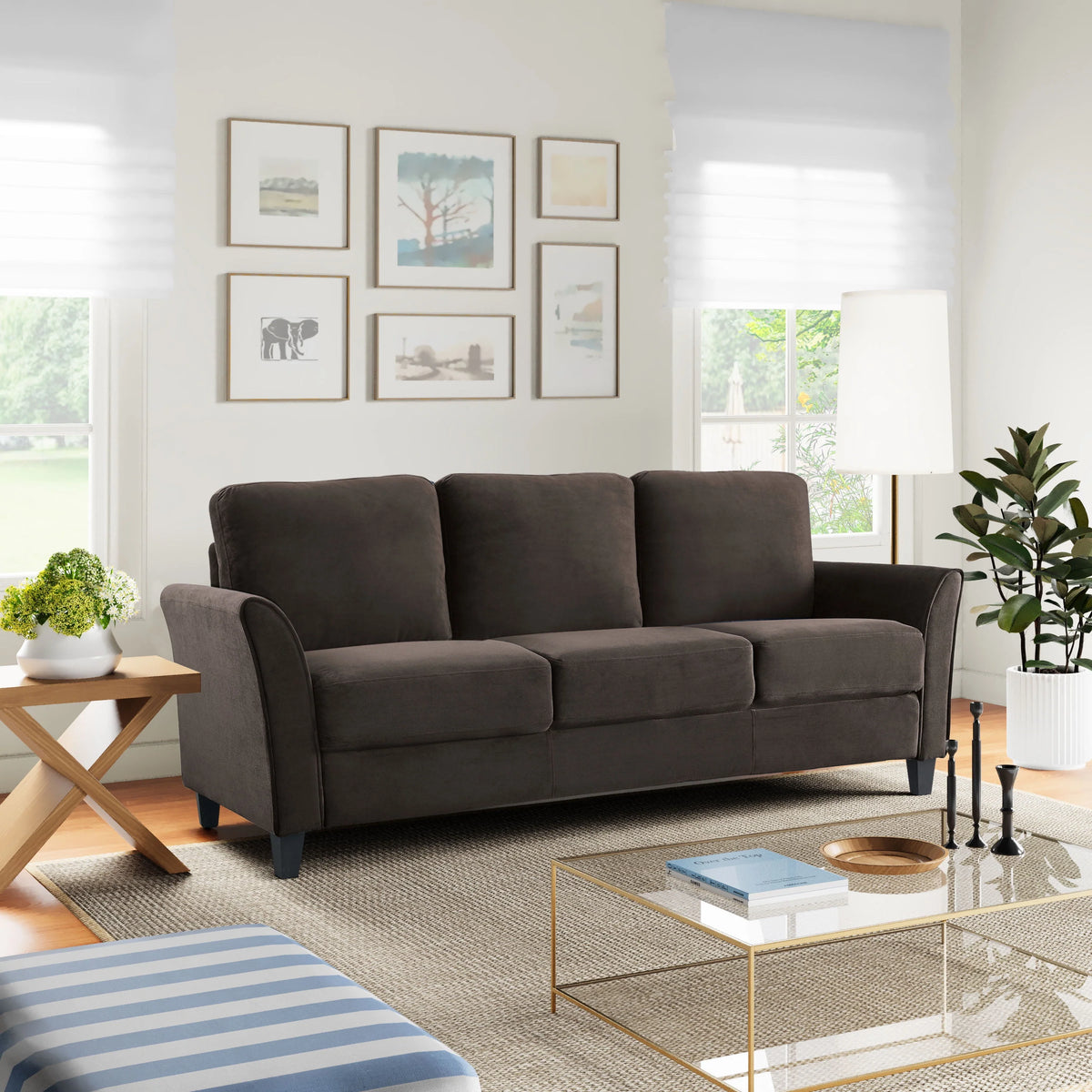 Gray Fabric Sofa D460