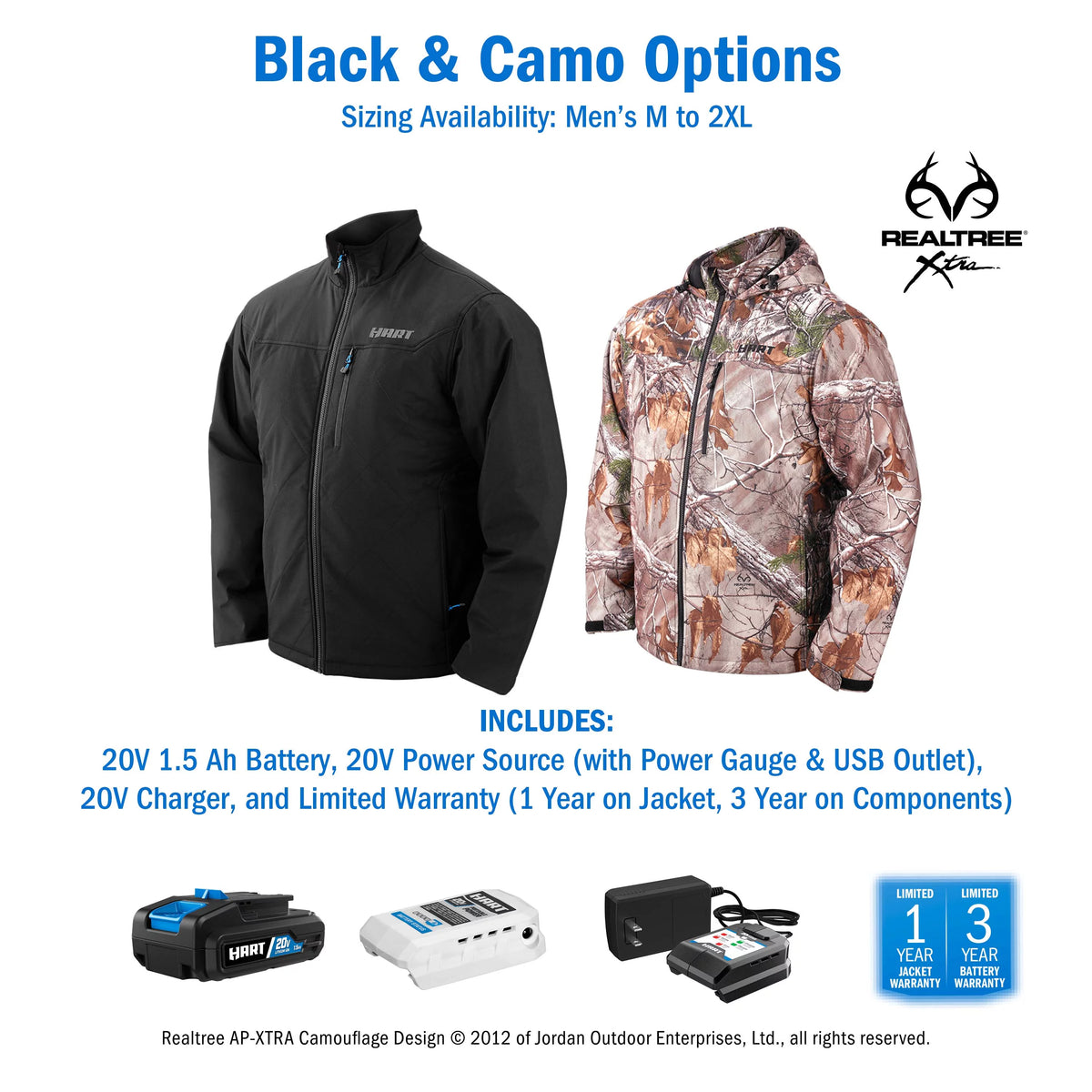 20-Volt Heated Jacket Kit Camouflage Medium J396696