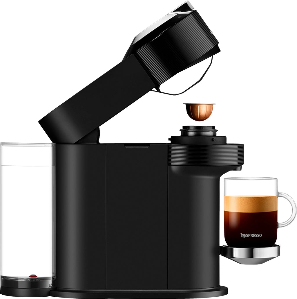 Black Coffee Machine with Milk Frother N57581