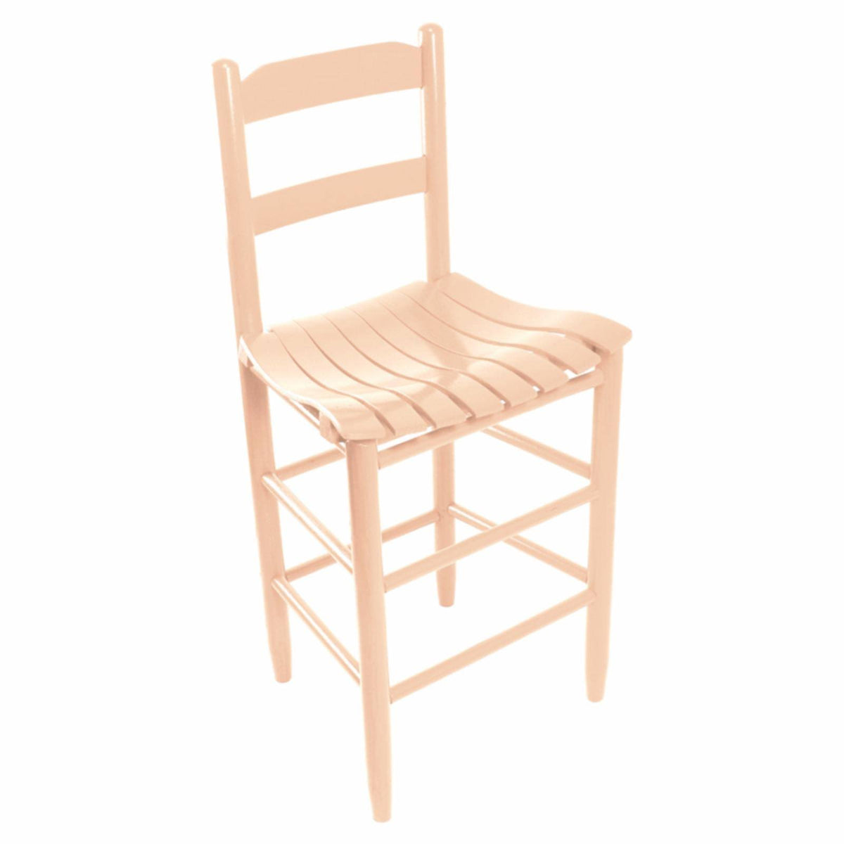 Coastal Tan Slat Seat Counter Stool I71108