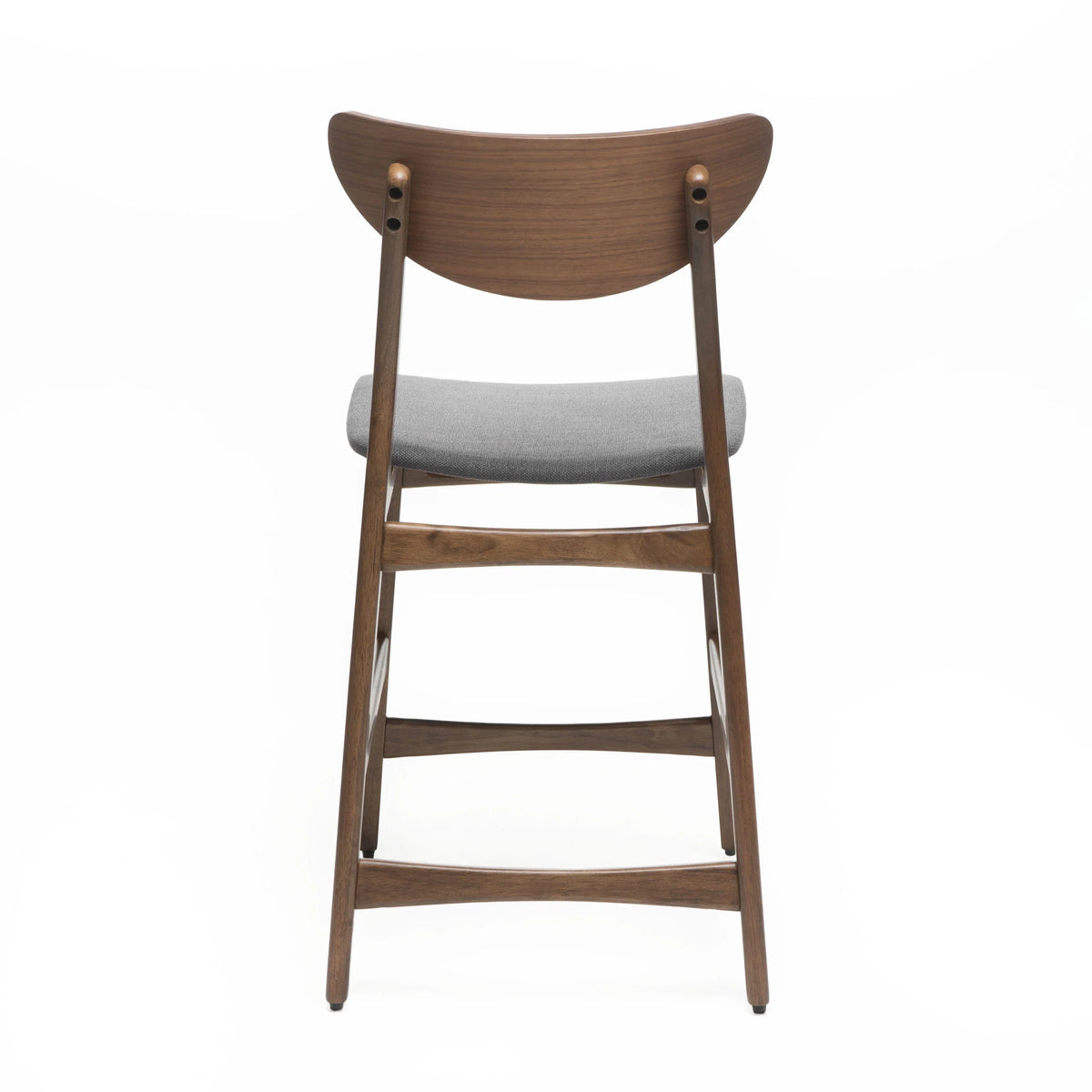 Dark Grey Fabric Counter Chair, Set of 2 W890