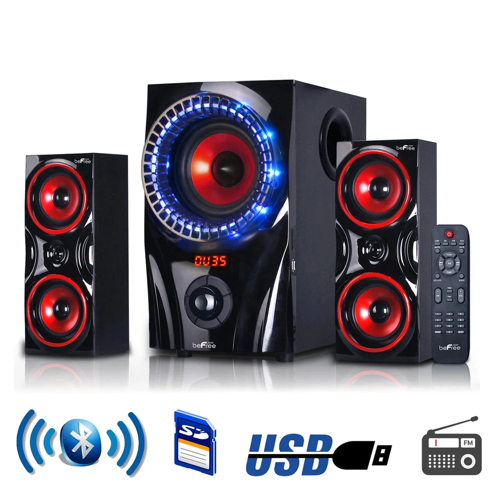 2.1 Channel Bluetooth Speaker System in Red S571