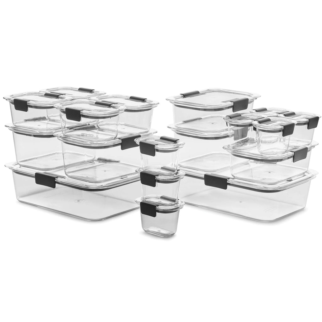 36 Piece Clear Tritan Plastic Food Container Set I664316