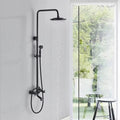 Oil Rubbed Bronze Exposed Shower Faucet Set 8" Rain Head T837