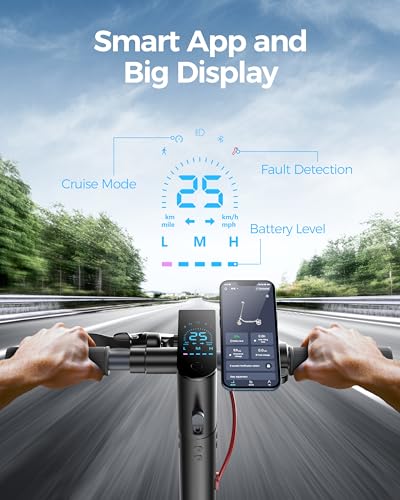 Electric Scooter with 10IN Tires, 10.2AH Battery, 350W Motor, 15.5MPH O293