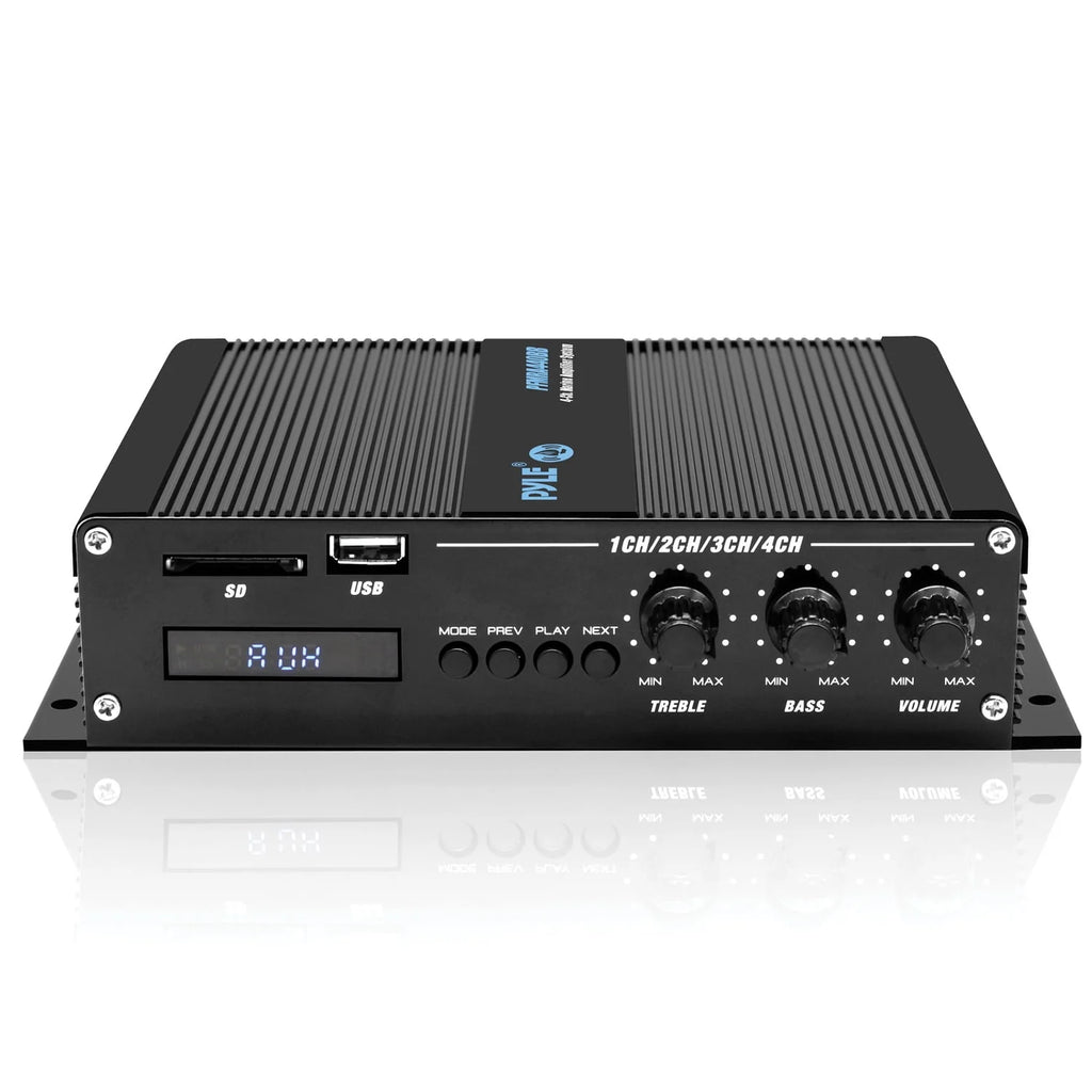 400 Watt 4-Channel Weather Resistant Marine Amplifier B973