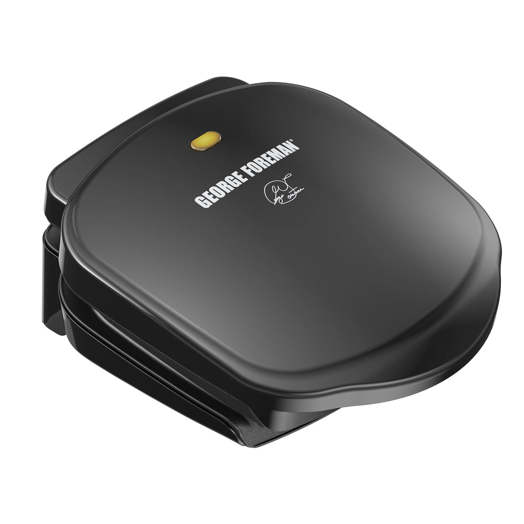 2-Serving Electric Indoor Grill and Panini Press, Black Q481