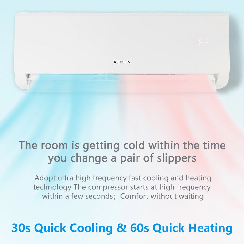 Wifi Enabled 18,000 BTU Mini Split AC/Heating System with Inverter T751