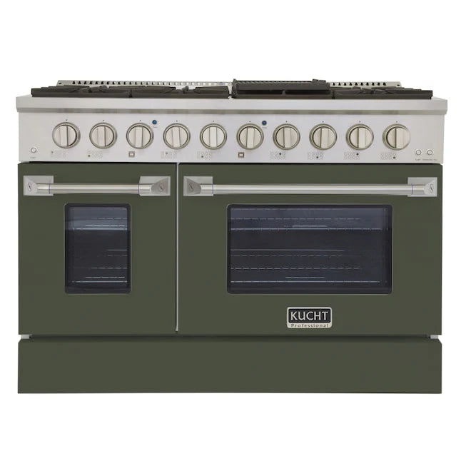 48 6.7 cu ft. Propane Gas Range in Olive Green T722
