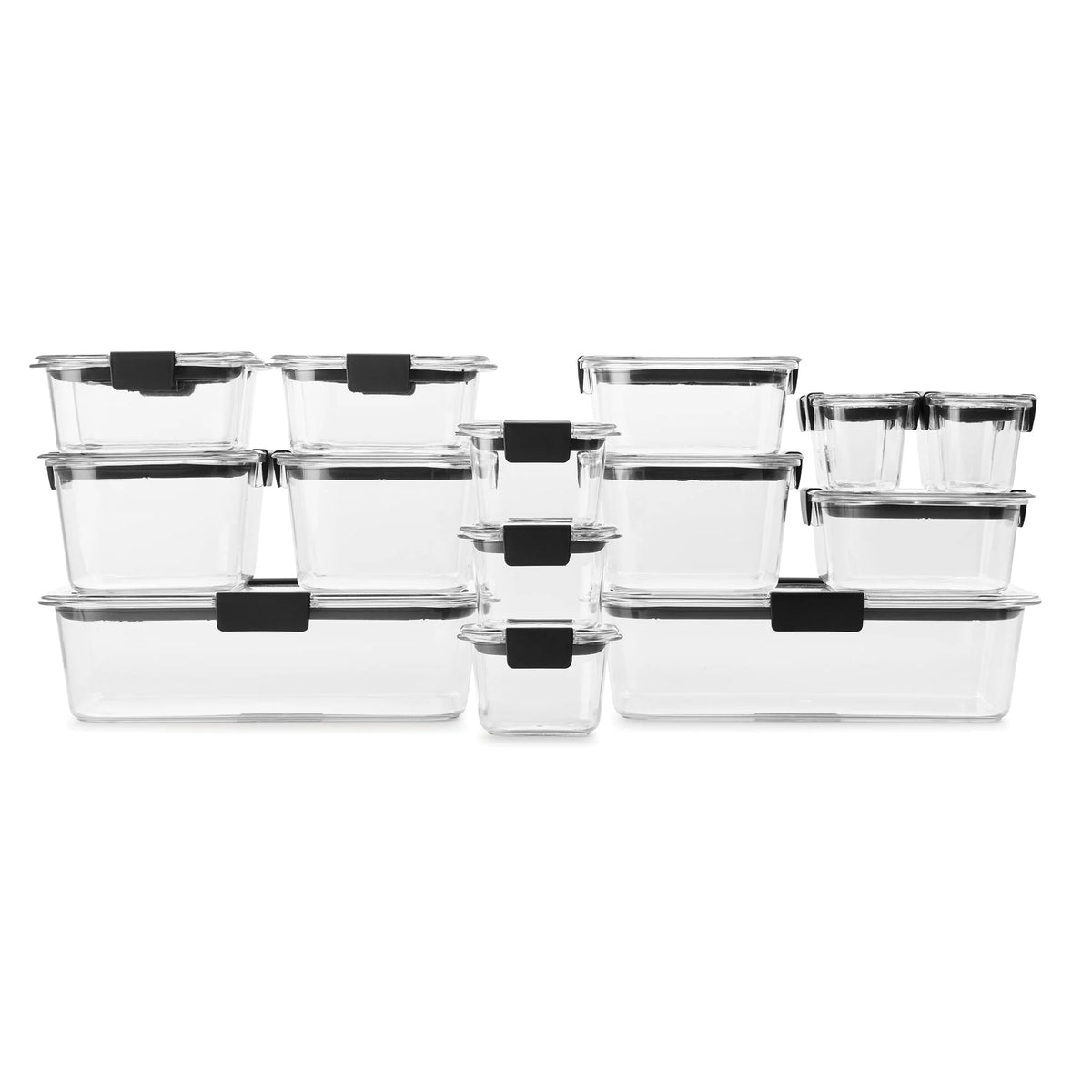 36 Piece Clear Tritan Plastic Food Container Set I664316