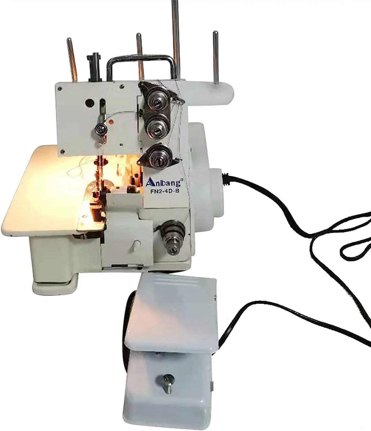Four-Thread Overlock Serger Sewing Machine with Foot Controller T3055
