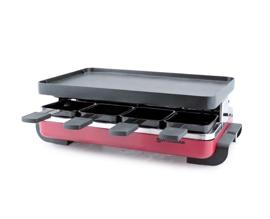 Red Non-Stick Reversible Raclette Grill B931458