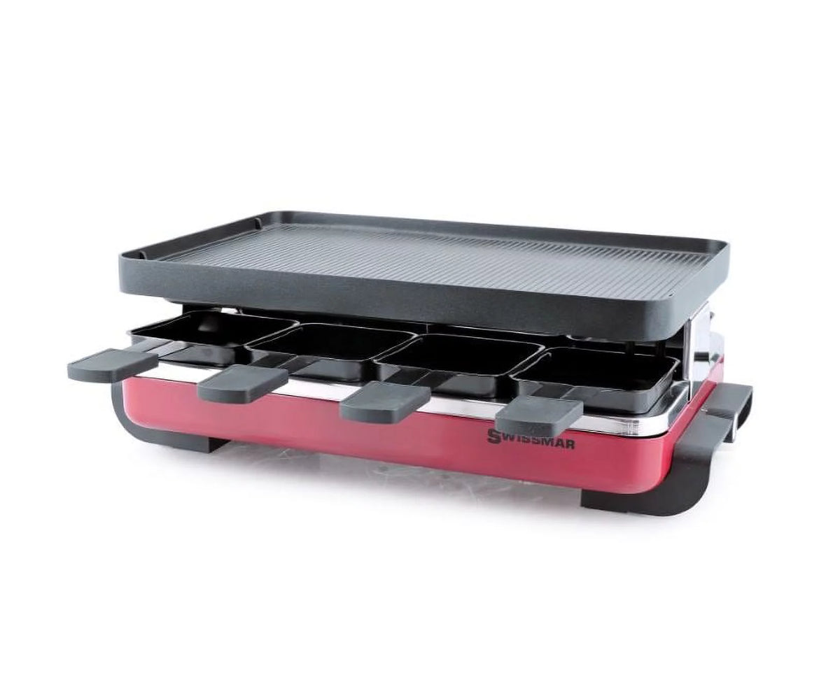 Red Non-Stick Reversible Raclette Grill B931458