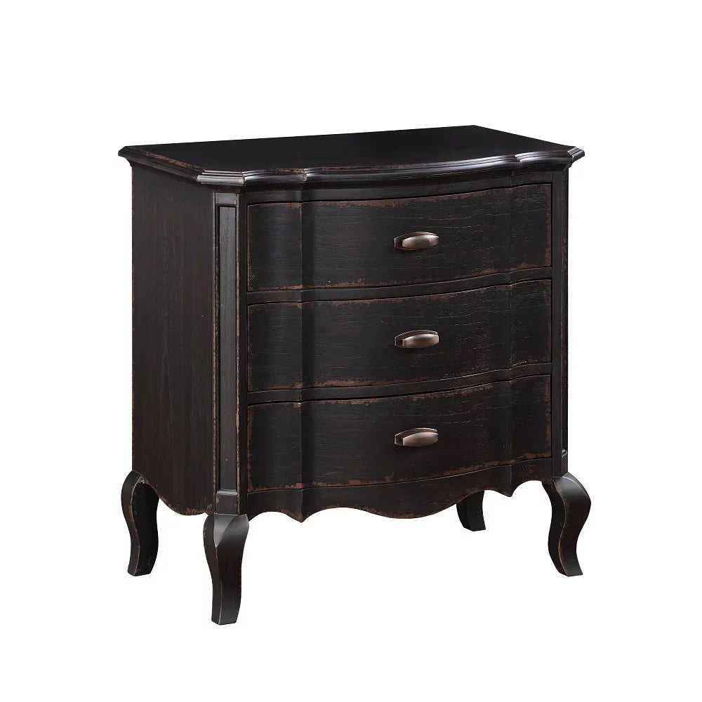 3-Drawer Contemporary Wood Nightstand H34882