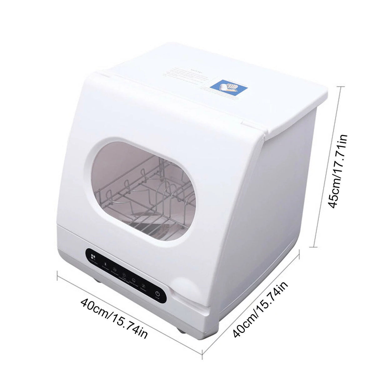 Portable Countertop Dishwasher 5 Washing Programs 2-6 Place Setting Capacity R64767