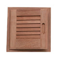 Teak Louvered Door & Frame - Left Hand - 12x22 E116
