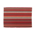 Red Stripes Ribbed Placemats Set of 4 D176