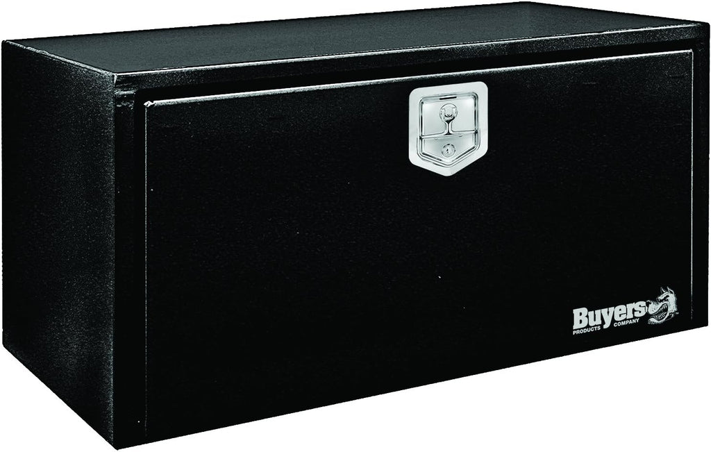 Black Steel Underbody Truck Box with T-Handle Latch, 14 x 16 x 24 Inch P1672