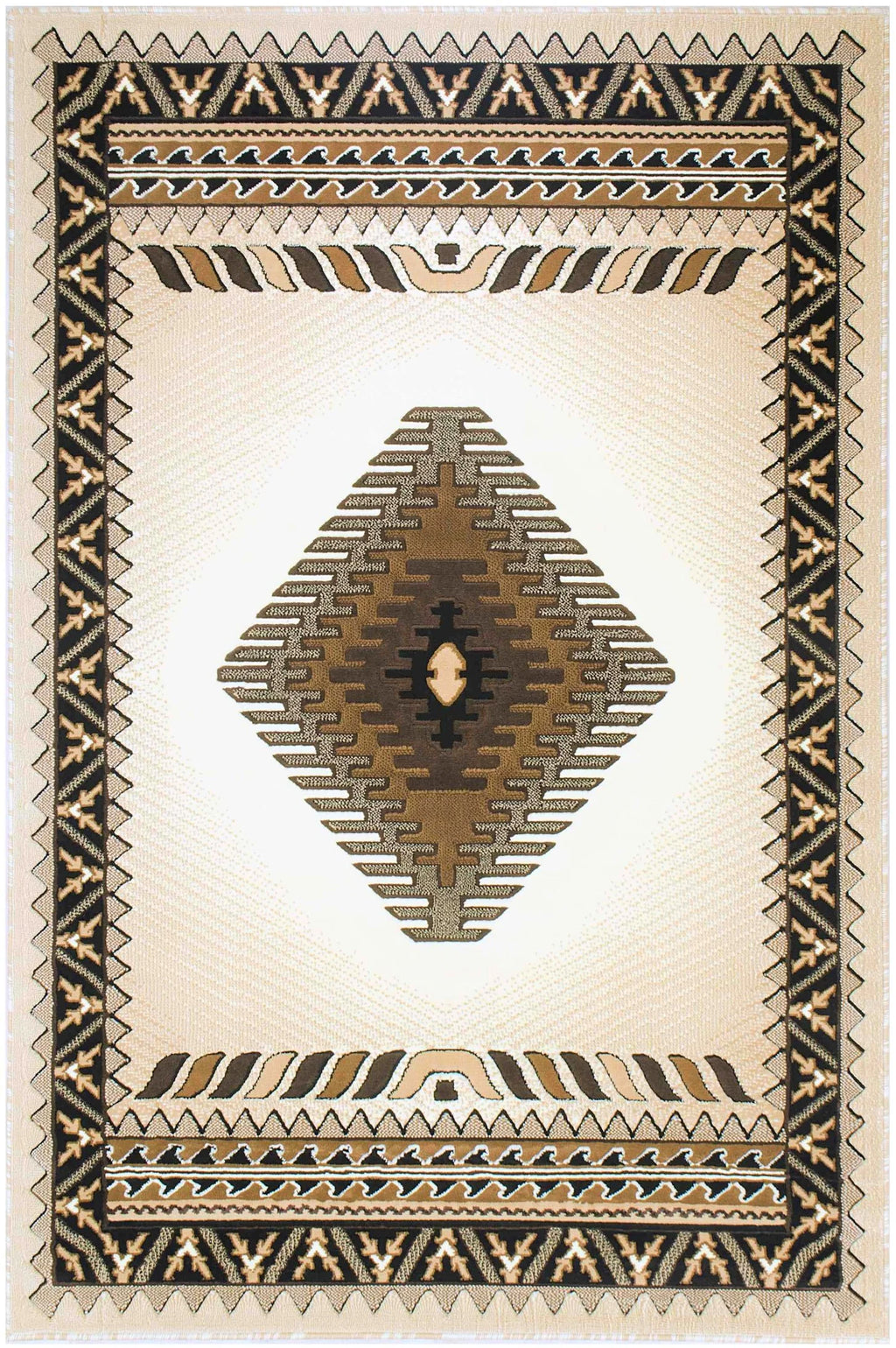 Southwestern 7' 8" x 10' Faded Tribal Area Rug B9096