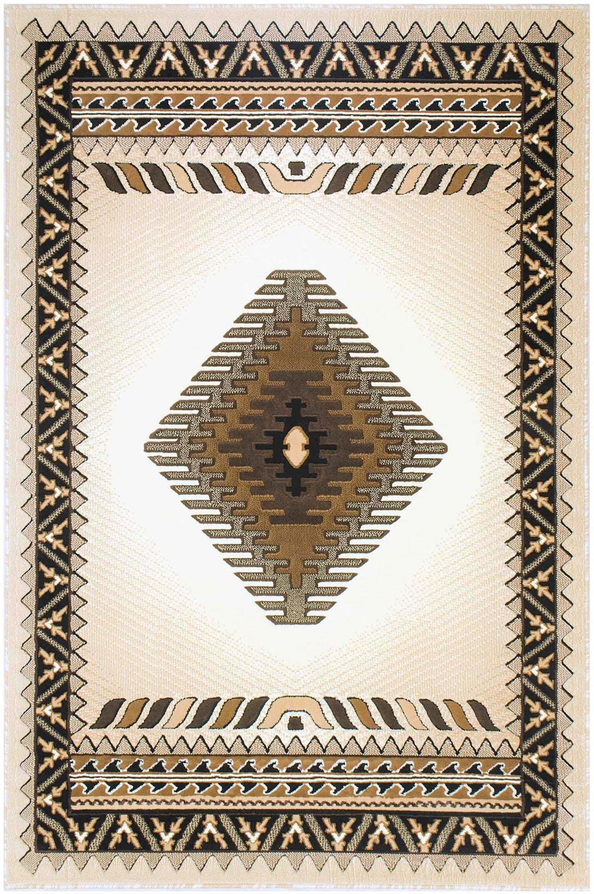 Southwestern 7' 8" x 10' Faded Tribal Area Rug B9096