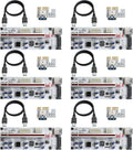 PCI-E 1X to 16X Riser Card with 24in USB 3.0 Extension Cable D3067