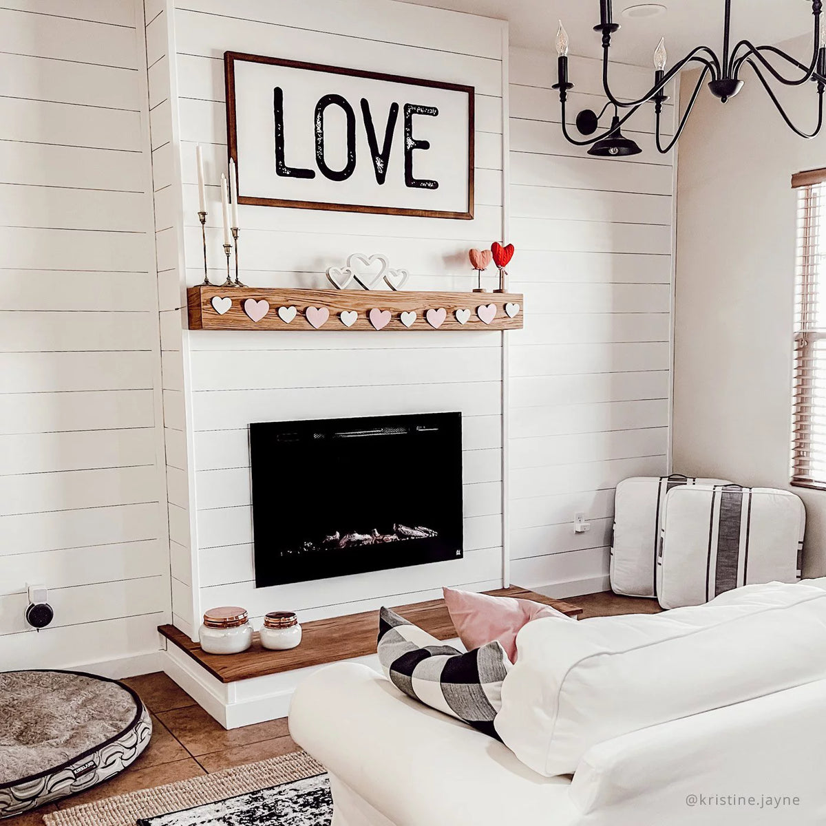 40" Wide 26.5" Tall Smart WIFI Enabled Electric Fireplace Z612