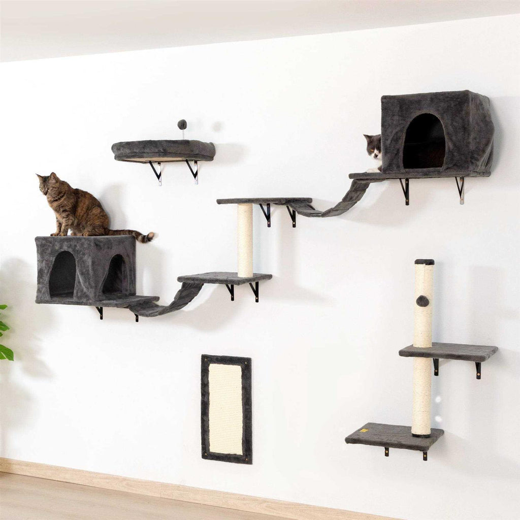 Wall-Mounted Cat Shelves Cat Tree Climber Set I9479