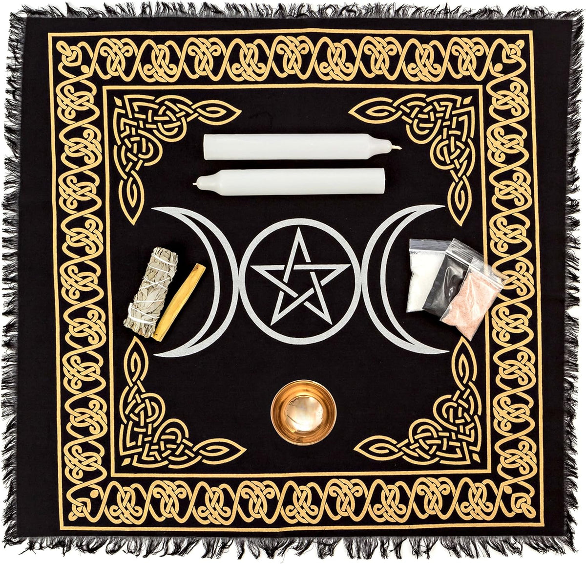 Pentagram Altar Table Wiccan Altar Supply Kit M824