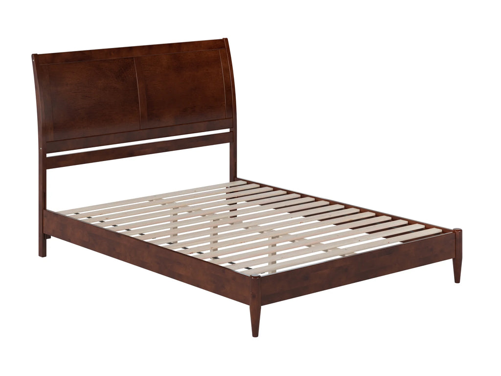 Queen Solid Wood Sleigh Platform Bed L9944